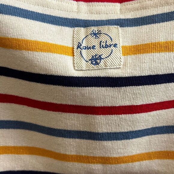 #118 Roue libre striped sailing crop top size small - Picture 6 of 9